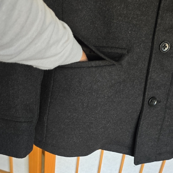 Banana Republic Charcoal Military Jacket - Men's Size S - Picture 5 of 13